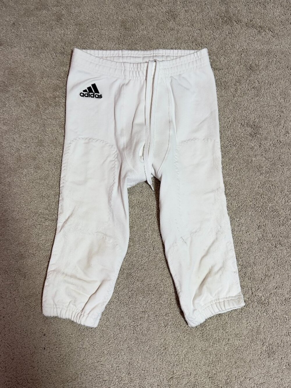 Adidas Mens White Football Pants Size Medium